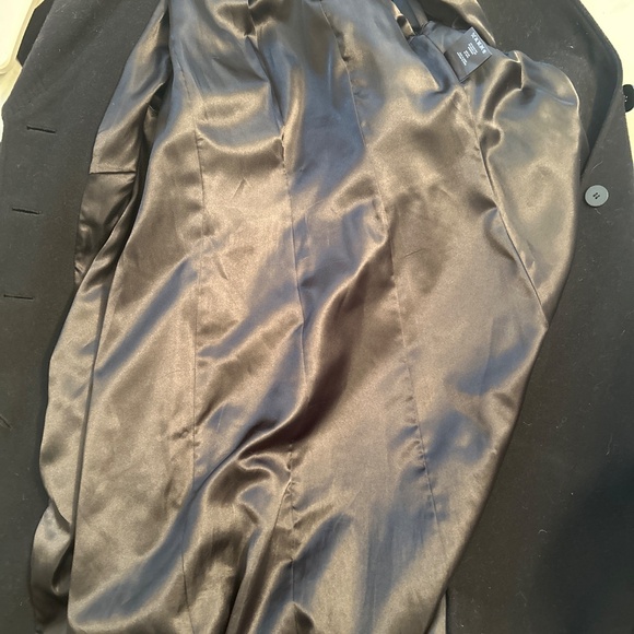 NWOT Précis Medium Wool Cashmere Black Business Casual Coat - Picture 8 of 9